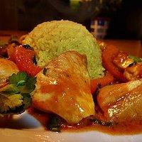 Buntes Curry mit Kokosreis