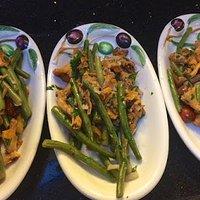 Fisolensalat mit Eierschwammerln