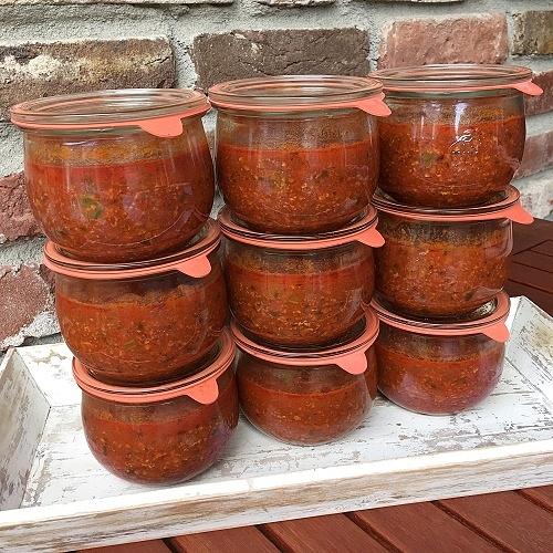 Eingeweckte Sauce Bolognese