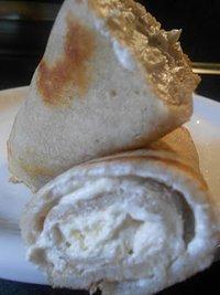 Galettes mit einer Creme aus geräuchertem Heilbutt, Philadelphia & Meerrettich