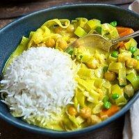 Kokos-Curry mit Lauch
