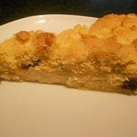 Apfelkuchen mit Pudding & Streuseln und Trockenfrüchtemix