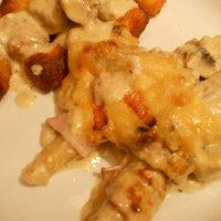 Schnitzelröllchen mit Schinken & Spargel