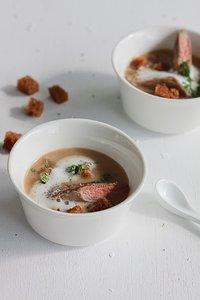 Maronen-Zimt-Shot mit Chili-Schaum