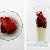 Zwetschgenragout mit Mandelmousse