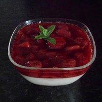 Kokos ~ Panna ~ Cotta mit Erdbeerkompott