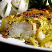 Kabeljau mit Wasabi-Kartoffelkruste