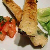 Sigara Börek mit Spinat-Feta-Füllung