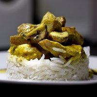 Curry-Lendchen mit Champignons