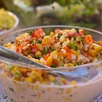 Fruchtiger Mais-Paprika Salat