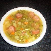 Bibbelschesbohnesupp mit Mettwurst