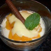 Quark ~ Pfirsich ~ Trifle mit Zitronenschaum