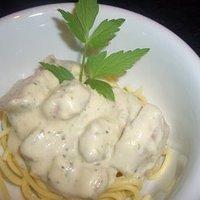 Spaghetti in käsiger Steinpilz ~ Champignonrahmsauce