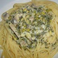 Spaghetti mit Champignon ~ Kräuter ~ Käsesauce