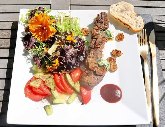 Rindfleischspieße gegrillt - 2019