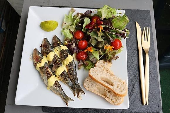Gegrillte Sardinen