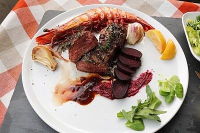 Roastbeef mit Garnele