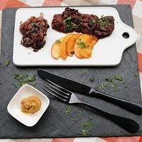 Blutwurst gebraten