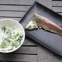 Joghurtsauce zum Matjes