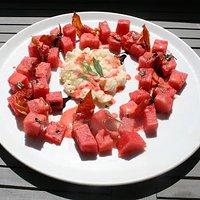 Spargel roh mariniert