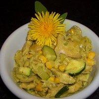 Frühlingsfrische Hähnchenpfanne