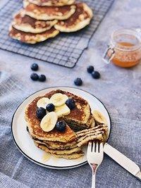 Bananen Buttermilch Pancakes