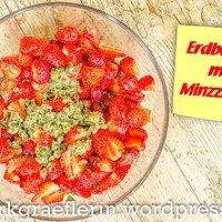 Erdbeeren mit Minzzucker