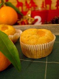 Adventsmuffins zum 2. advent: mandarine-spekulatius.