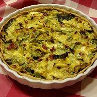 Wirsing-Quiche mit Parmesan-Mürbeteig