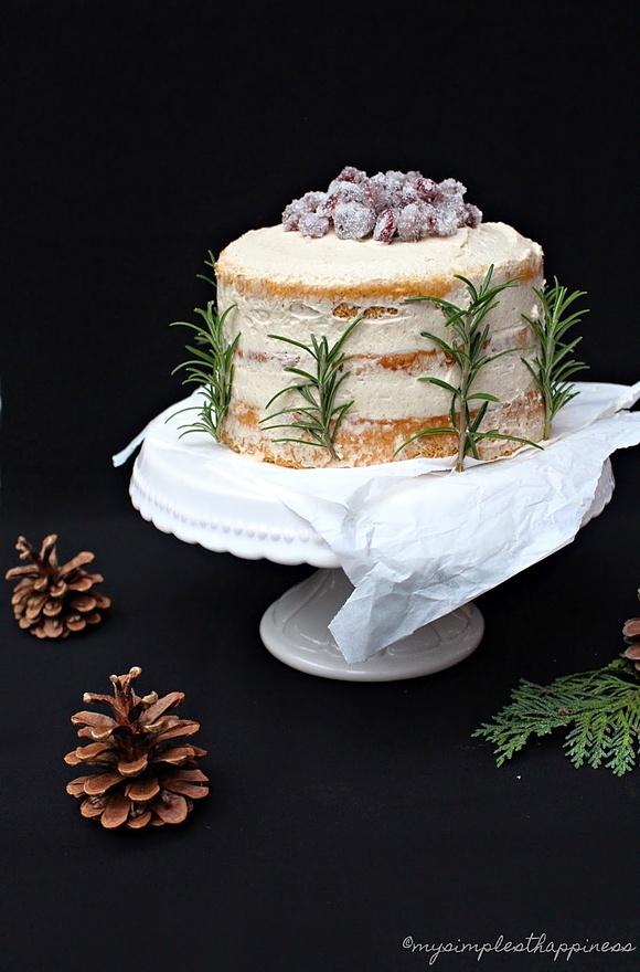 Kleiner wintertraum mit cranberries und zimtcreme