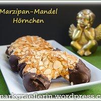 Glutenfreie Weihnachtsschleckerei: Marzipan-Mandelhörnchen