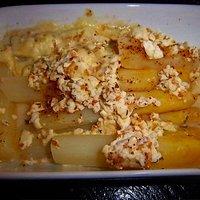 Spargel mit sesam- schafskäse- häubchen
