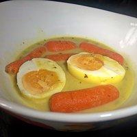 Eier curry mit baby möhren