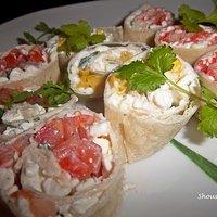 Partysnacks: Hüttenkäse-Wraps