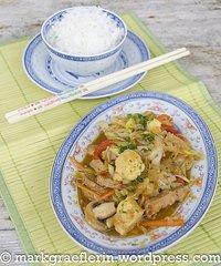 Happy chinese new year! – resteverwertung: wok mit gemüse und kalbfleisch-streifen
