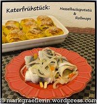 Am aschermittwoch ist alles vorbei: rollmops mit hasselbackspotatis (katerfrühstück)