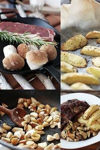 Entrecote mit Steinpilzen