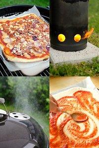 Pizza vom Holzkohlegrill