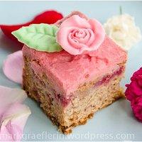 Rosen-Squares mit Himbeeren