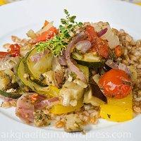Ratatouille aus dem Original römertopf® mit Dinkelreis
