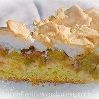 Rhabarberkuchen mit baiser – nach paula horn
