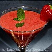Erdbeer-Himbeer-Blutorange Smoothie