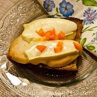 Birne-Ziegenkäse Crostini