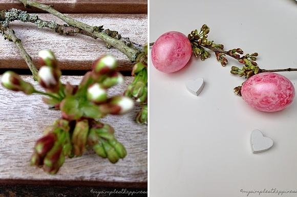 Kirschblüten und ostereier teil ii mit muschelglanz