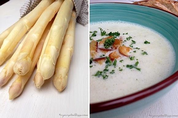 Hunger auf den Sommer: Schaumsuppe vom Spargel mit Croûtons