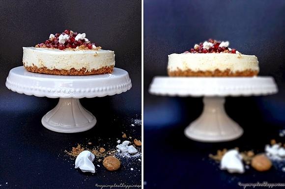 Granatapfel-Amarettini-Cheesecake