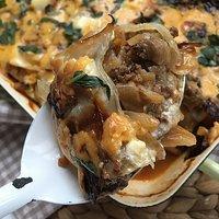 Zerfledderte Kohlrouladen-Lasagne