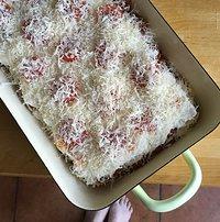 Lasagne mit crème fraîche nach jamie oliver
