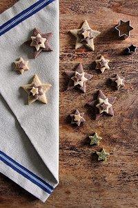 Terrassenplätzchen – sterne mit weihnachtsgewürzen