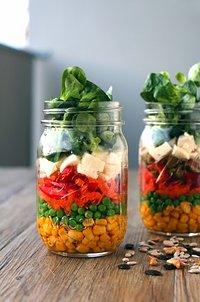 Mason jar salad